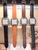 Panthere De Faux Cartier Watch For Men - White Roman Dial Brown Leather Strap (21)_th.jpg